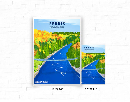 Ferris Provincial Park, Aerial - Poster