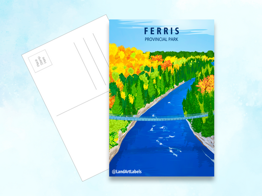 Ferris Provincial Park, Aerial - Postcard