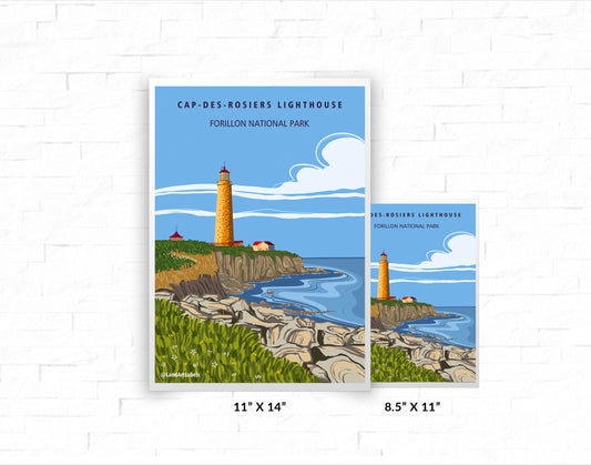 Forillon National Park, Cap-Des-Rosiers Lighthouse - Poster