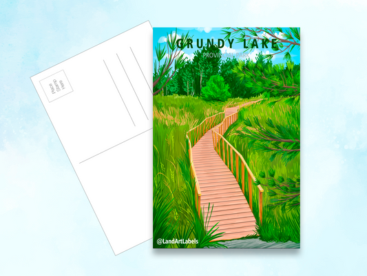 Grundy Lake Provincial Park, Boardwalk - Postcard