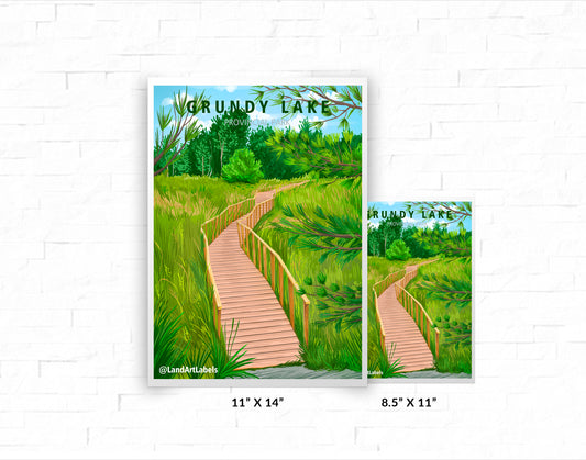 Grundy Lake Provincial Park, Boardwalk - Poster