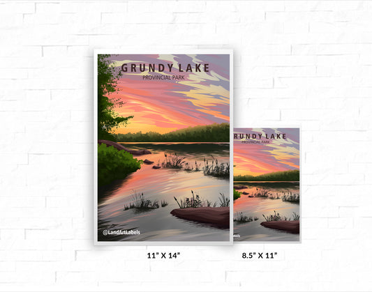 Grundy Lake Provincial Park - Poster