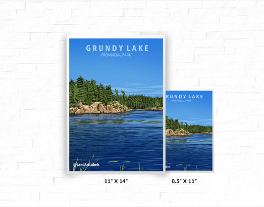 Grundy Lake Provincial Park - Poster