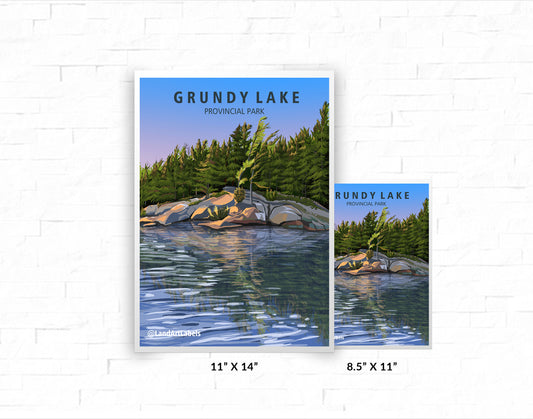 Grundy Lake Provincial Park - Poster