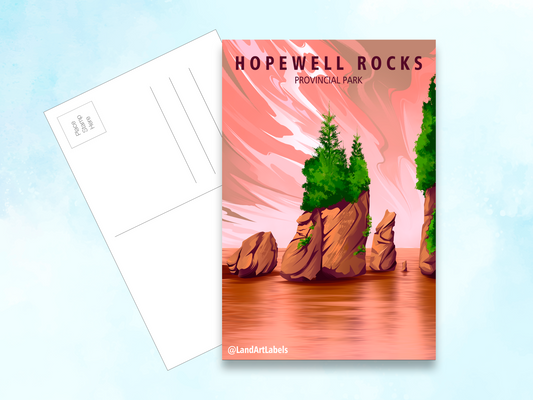 Hopewell Rocks Provincial Park - Postcard