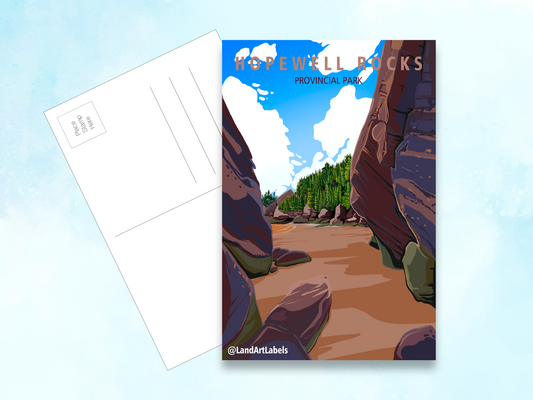 Hopewell Rocks Provincial Park - Postcard