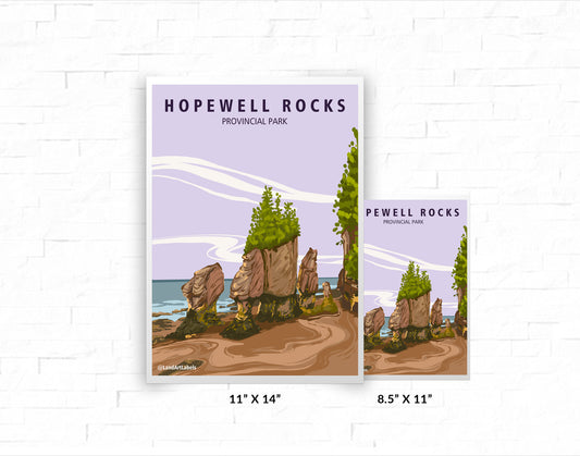 Hopewell Rocks Provincial Park - Poster