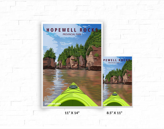 Hopewell Rocks Provincial Park - Poster