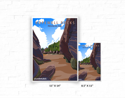 Hopewell Rocks Provincial Park - Poster