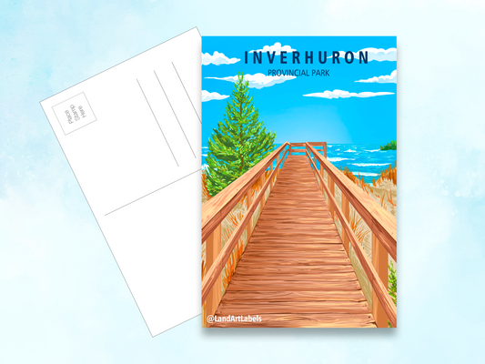 Inverhuron Provincial Park, Boardwalk - Postcard