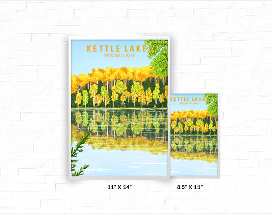 Kettle Lakes Provincial Park, Autumn - Poster