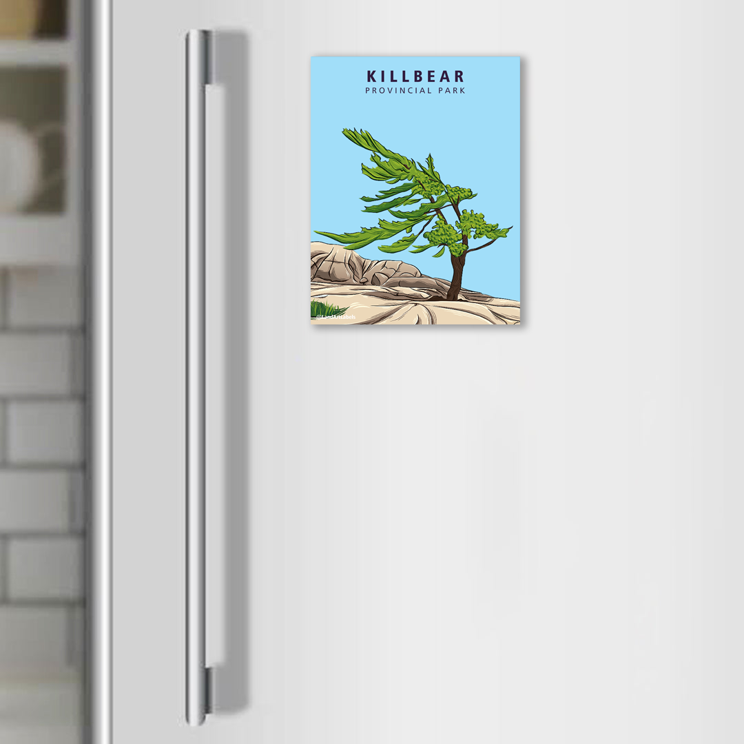 Killbear Provincial Park, Iconic Tree - Magnet – Land Art Labels