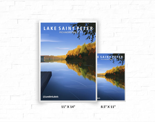 Lake Saint Peter Provincial Park - Poster