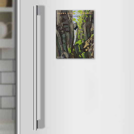 Lake Superior, Agawa Rock Pictographs - Magnet
