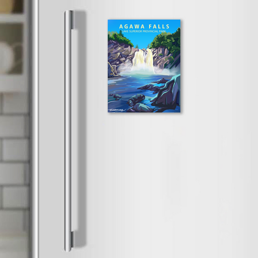 Lake Superior, Agawa Falls - Magnet