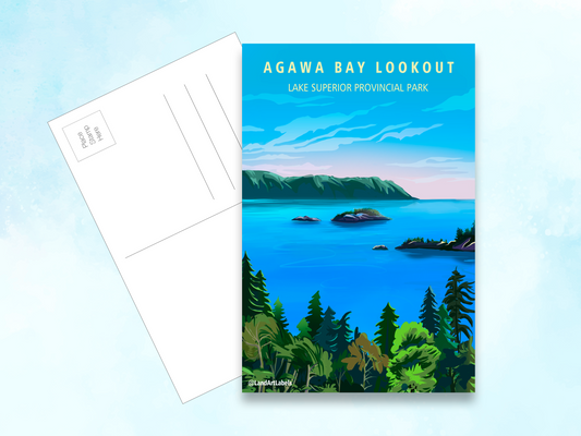 Lake Superior, Agawa Bay Lookout - Postcard