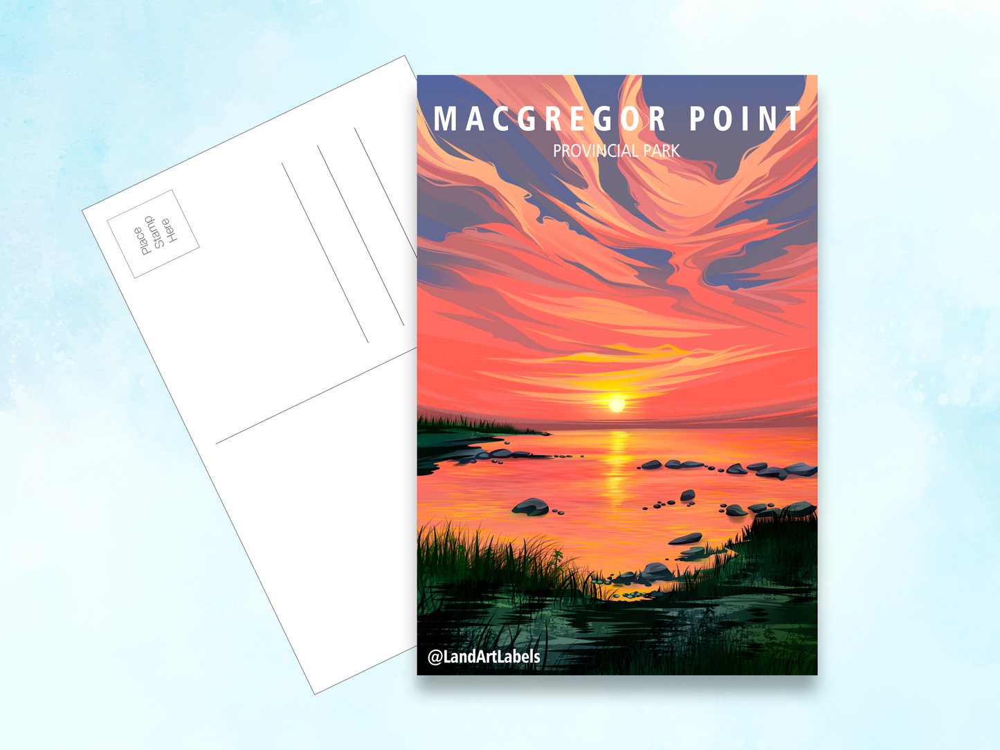 MacGregor Point Provincial Park, Sunset - Postcard