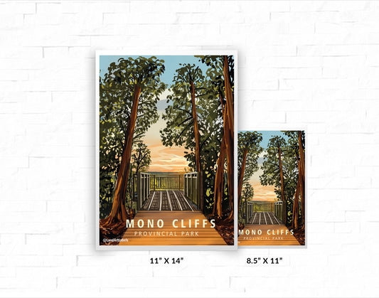 Mono Cliffs Provincial Park Lookout - Poster