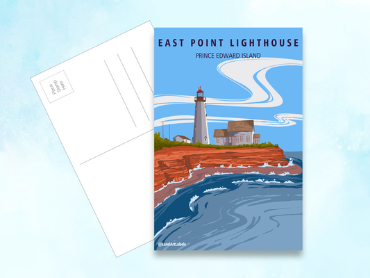 PEI, East Point Lighthouse- Postcard