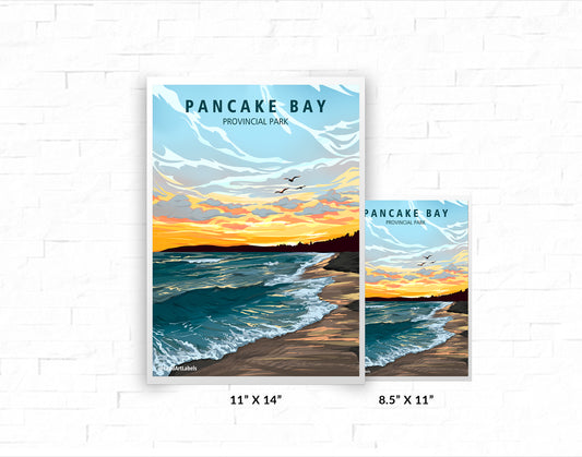 Pancake Bay Provincial Park, Sunset - Poster