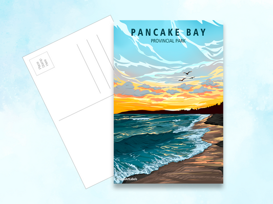 Pancake Bay Provincial Park, Sunset - Postcard