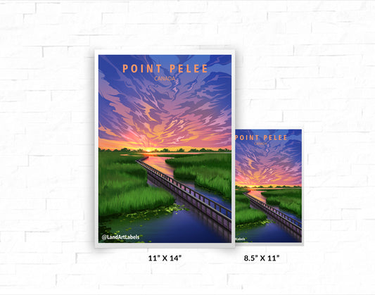 Point Pelee National Park, Boardwalk Sunrise - Poster