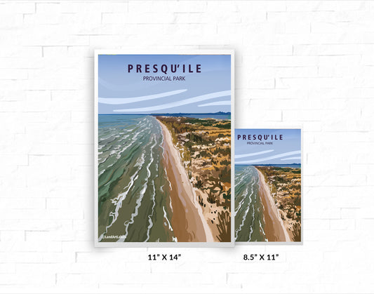 Presqu'ile, Beach - Poster