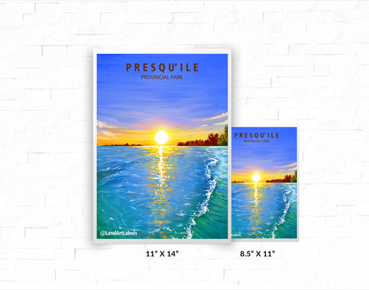 Presqu'ile Provincial Park, Sunset - Poster