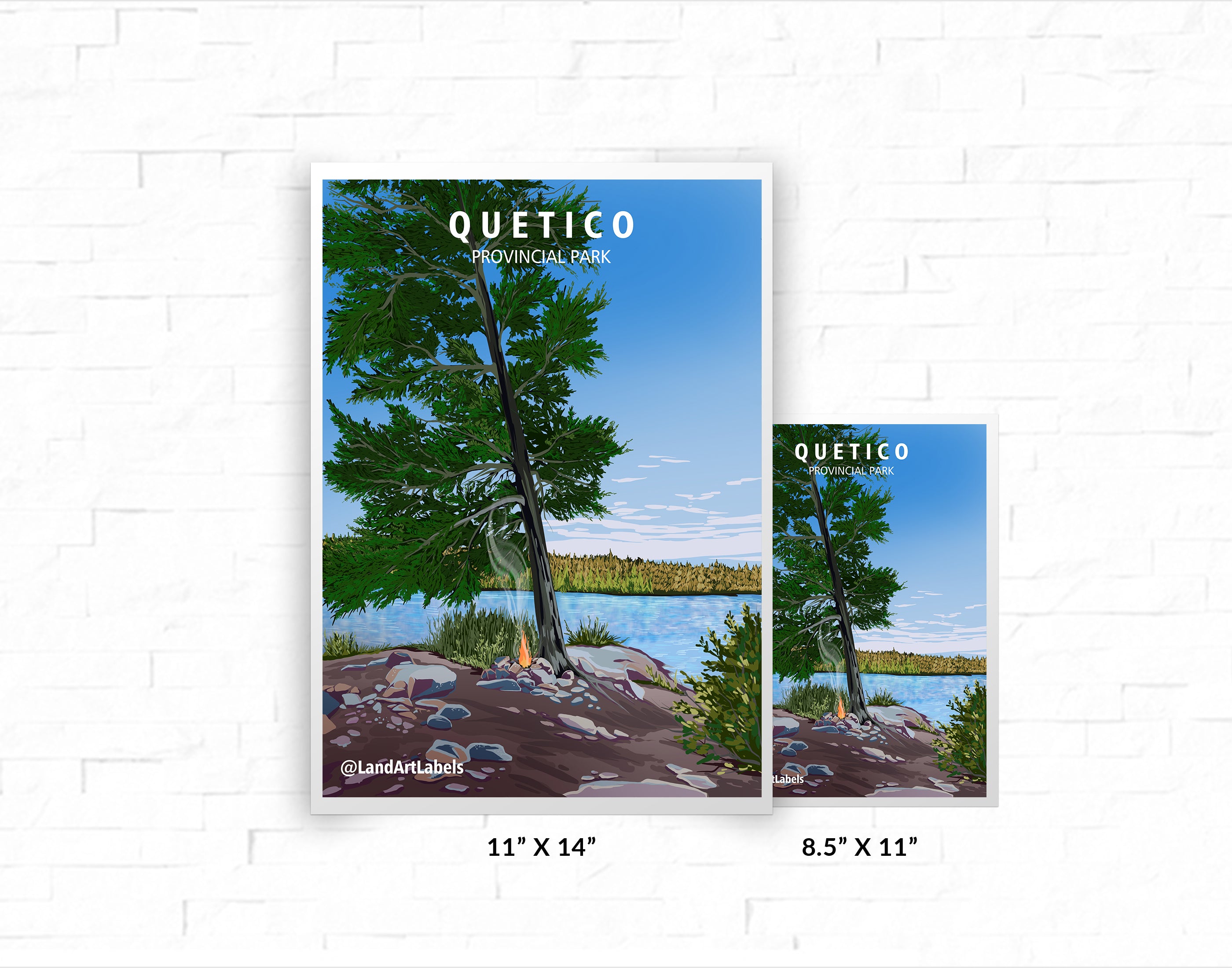 Quetico Provincial Park - Poster – Land Art Labels