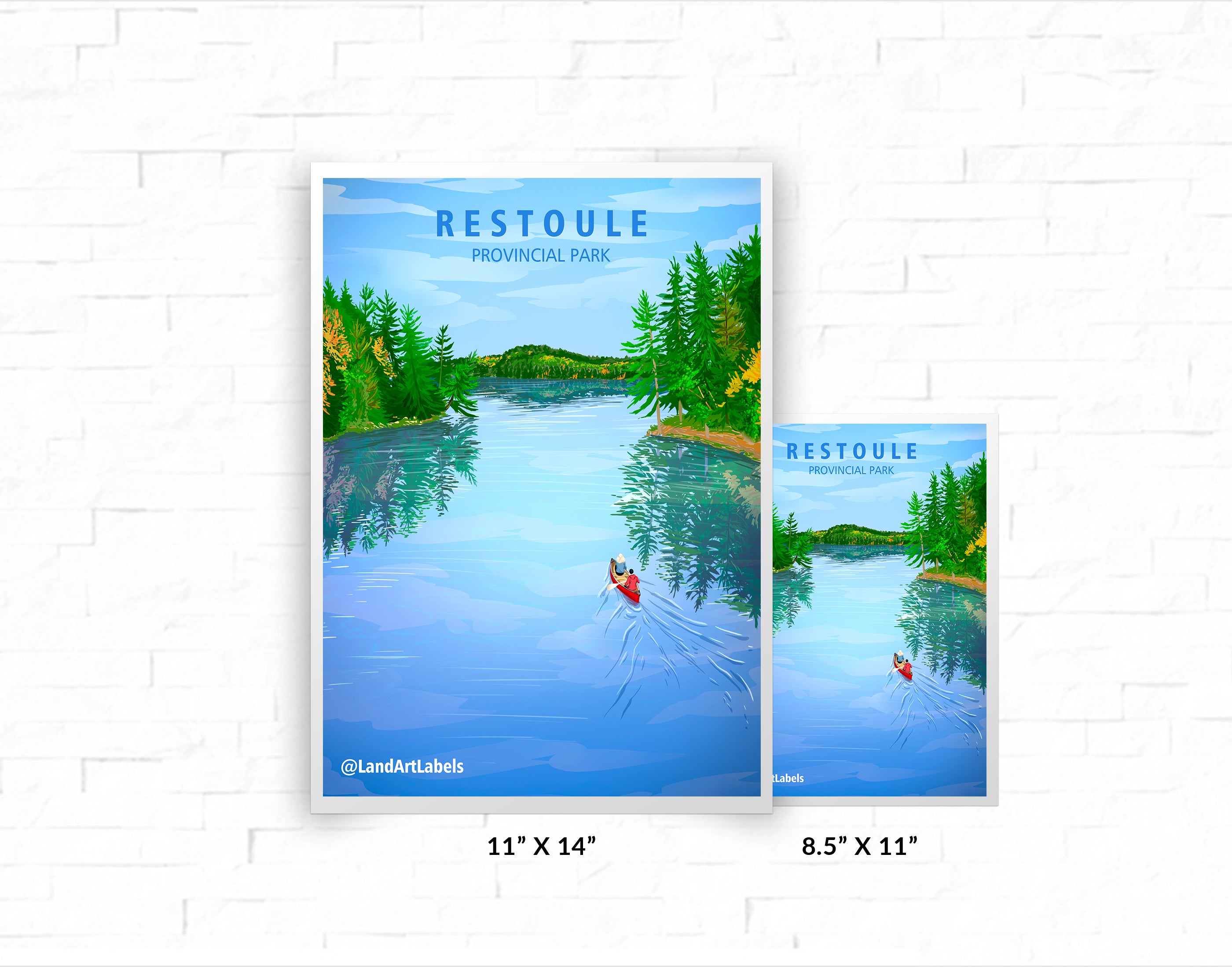 Restoule Provincial Park - Poster – Land Art Labels