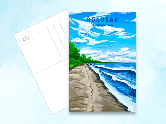Rondeau Provincial Park, Beach - Postcard