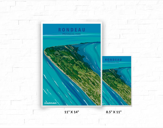 Rondeau Provincial Park, Aerial - Poster