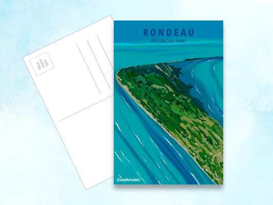 Rondeau Provincial Park, Aerial - Postcard
