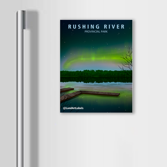 Rushing River Provincial Park, Night Sky - Magnet