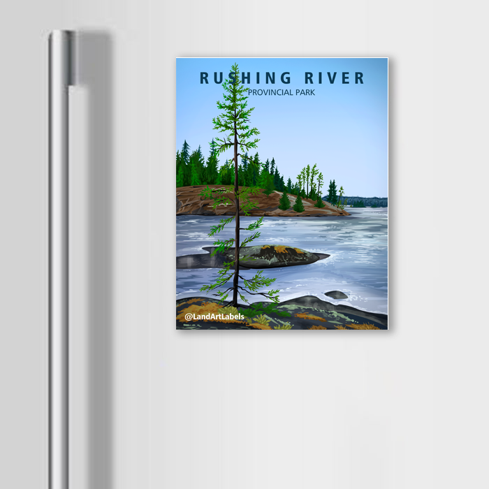 Rushing River Provincial Park, Winter - Magnet