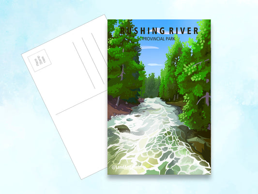 Rushing River Provincial Park - Postcard