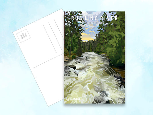 Rushing River Provincial Park - Postcard