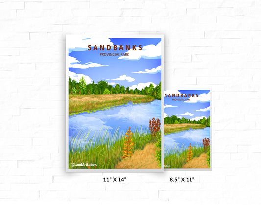 Sandbanks Provincial Park, Outlet River - Poster