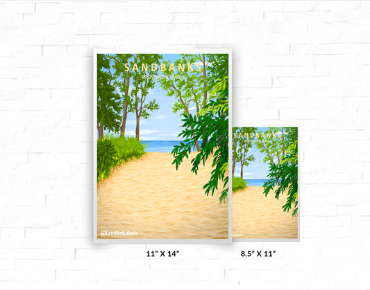 Sandbanks Provincial Park, Beach Entrance - Poster