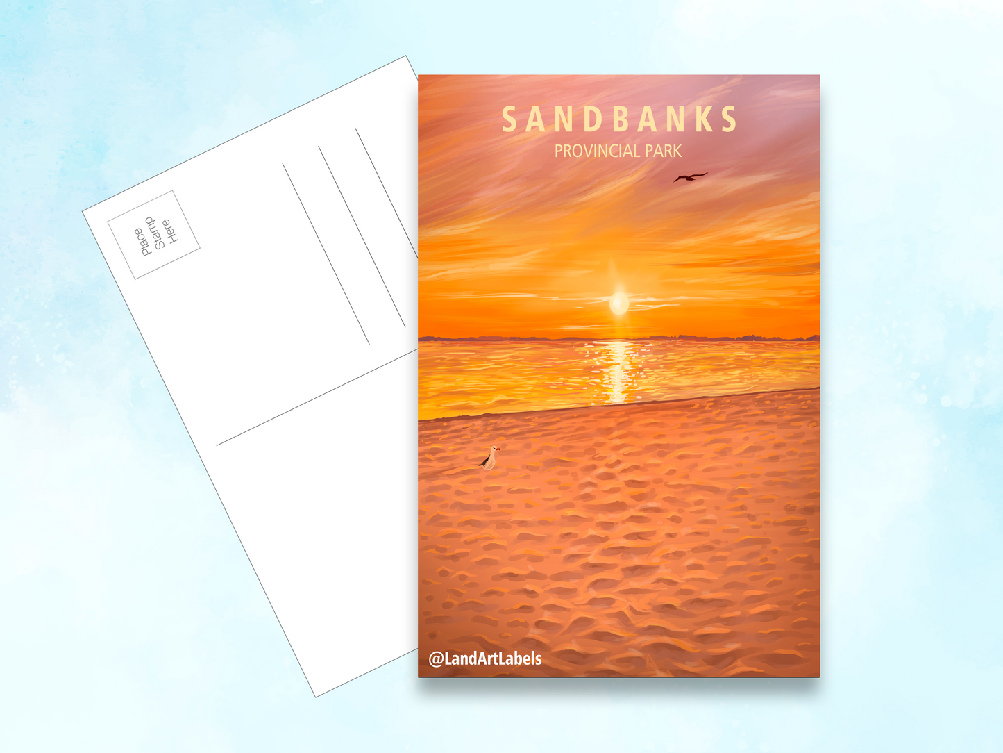 Sandbanks Provincial Park, Sunset - Postcard