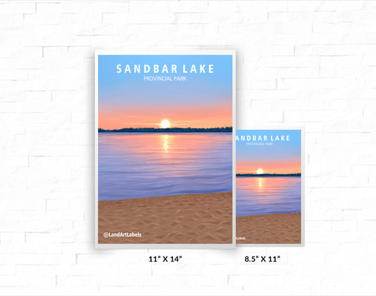 Sandbar Lake Provincial Park - Poster