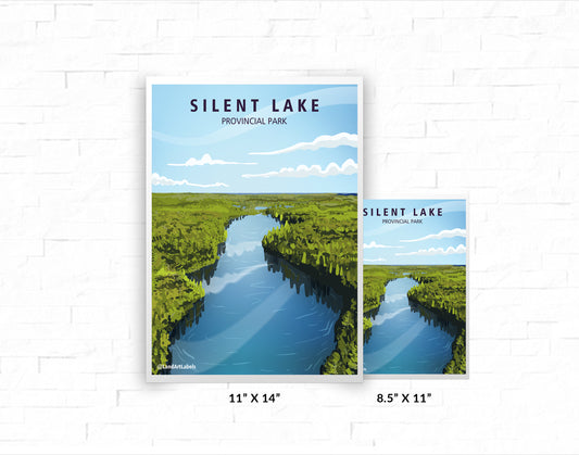 Silent Lake Provincial Park, Aerial - Poster