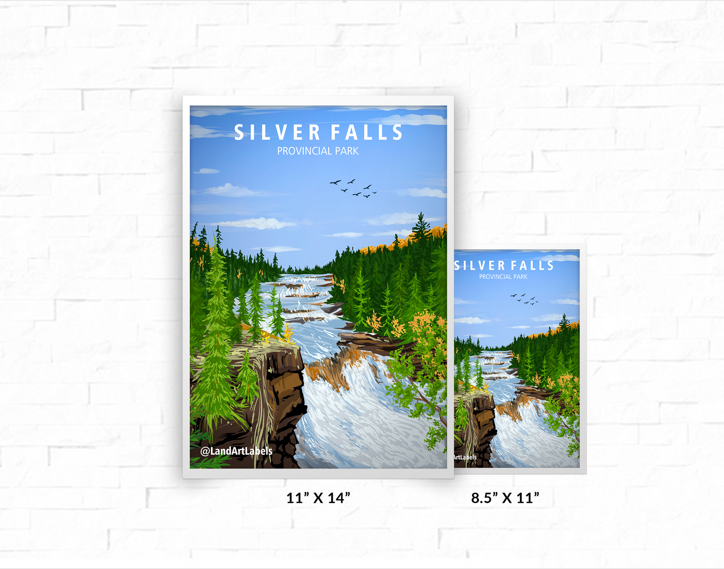 Silver Falls Provincial Park - Poster