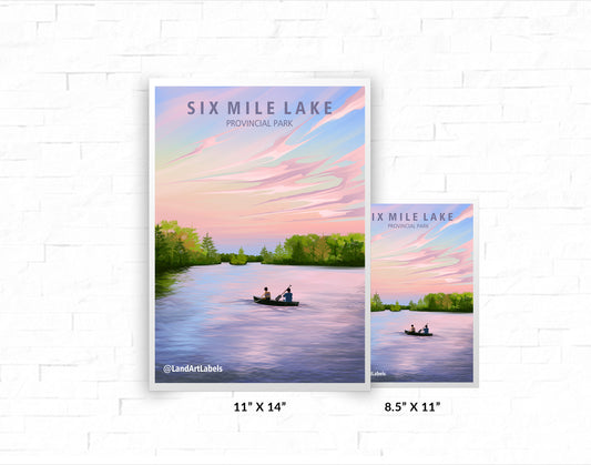 Six Mile Lake Provincial Park - Poster