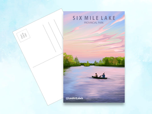 Six Mile Lake Provincial Park - Postcard