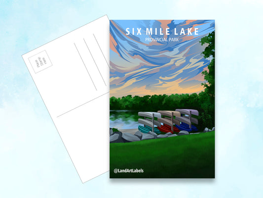 Six Mile Lake Provincial Park - Postcard