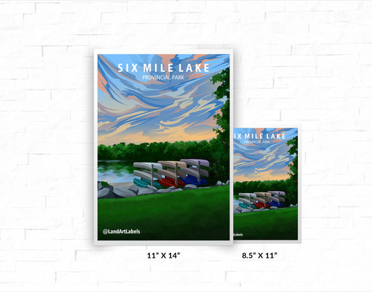 Six Mile Lake Provincial Park - Poster
