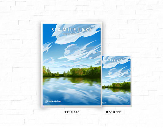 Six Mile Lake Provincial Park - Poster