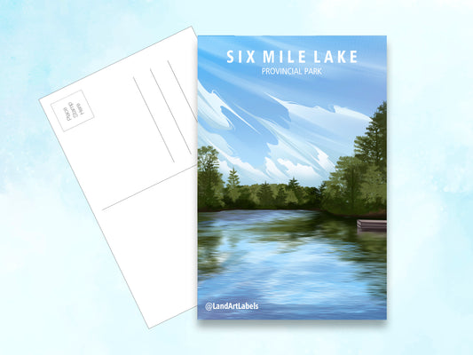 Six Mile Lake Provincial Park - Postcard