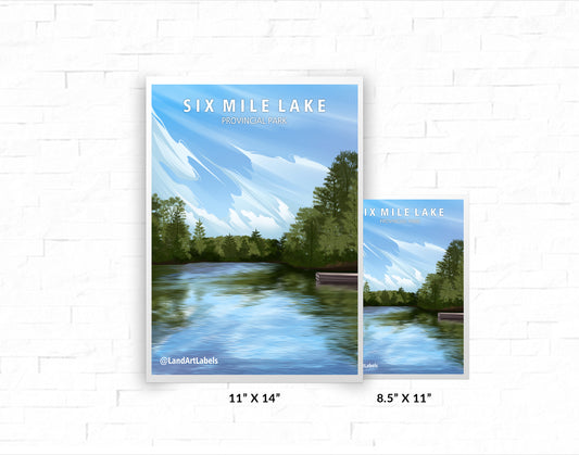 Six Mile Lake Provincial Park - Poster